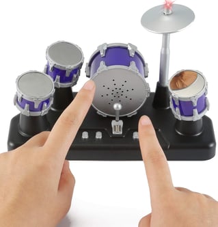 Electronic finger drum kit – a cool music gadget for drumming enthusiasts and fidgeters.