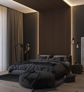 تصميم داخلي 3D لغرفة معيشة مودرن قبل التنفيذ