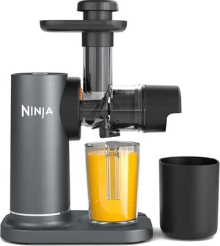 Ninja Licuadora de prensado en frío JC151EU, Con jarra de 700 ml y recipiente para pulpa de 1,1 