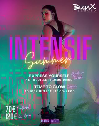 Visuel du Intensif Summer 2025 de Bunx Studio.