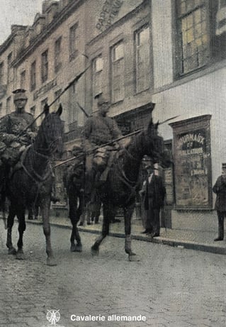 Cavalerie allemande en Belgique