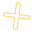 Plus sign outline shape