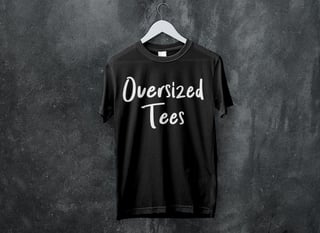 oversized tees, vivid calm designs, tranquil creative designs, minimalist designs, simplicity