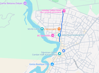 the map pf Dalyan Calbis Hotel
