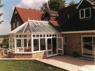 Conservatory, Victorian style with roof crests. An example of a true 4 season product.