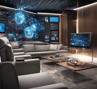 Bright living room with modern inventory