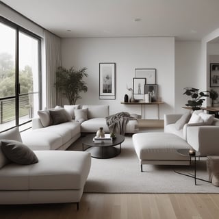 Bright living room with modern inventory