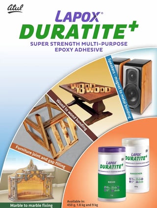 Lapox duratite - super strength, multipurpose epoxy adhesive system.