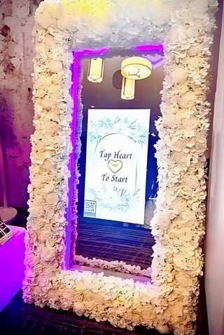 floral magic mirror frame