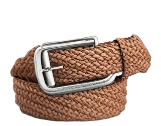 Light brown woven belt