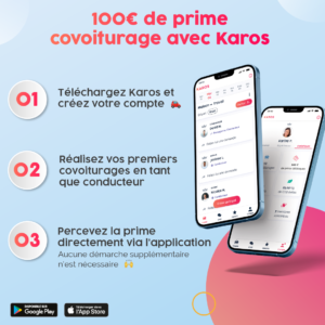 KAROS OFFRE 100 euros , code lien parrainage codepromosanspubs.com code promo Karos , karos karos mo