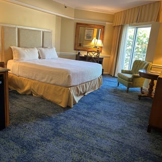 room, king bed in Lago Mar Beach Resort & Club