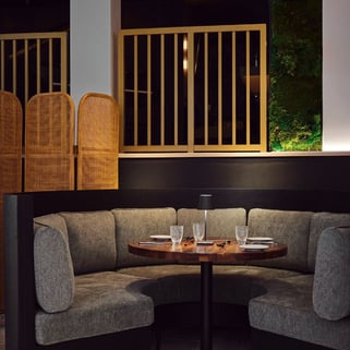 table in Hotel Greystone with mid light 