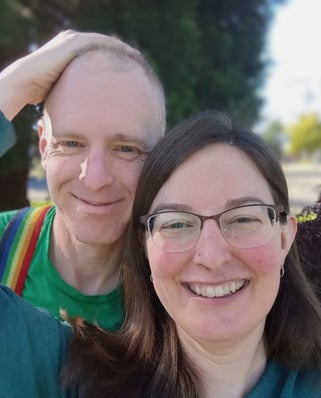 Todd and Trisha, owners of Lucky Electric