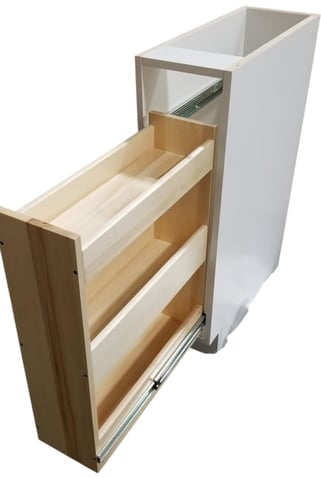 a 9" spice rack kitchen cabinet