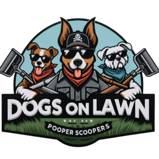 Dogs on Lawn logo