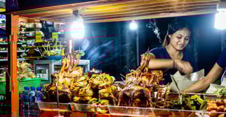 bali food tour at night market