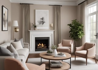 Bright living room with modern inventory