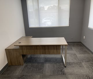 an in progress remodel of an office
