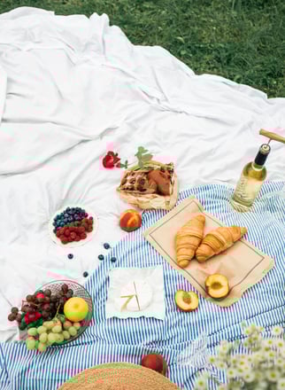 a picnic blanket
