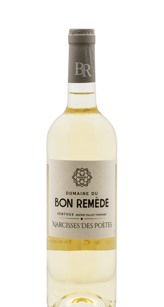 a bottle of bonin remede, a bottle of wine