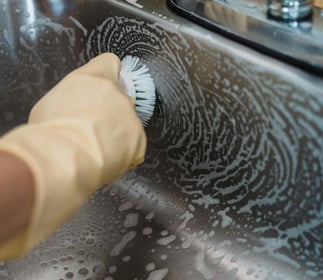 Our cleaner clean and polish the kitchen as part of our end of lease cleaning in Sydney