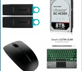 Claviers, souris, Stockage de données