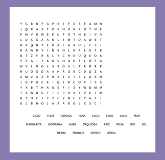 a word search for a word search
