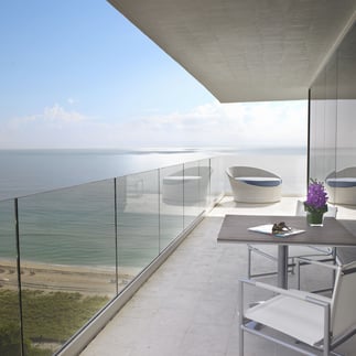 beach view from a balcony in Grand Beach Hotel Surfside