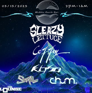 Event flyer for chum. at the Black Box Lounge on May 15, 2025.