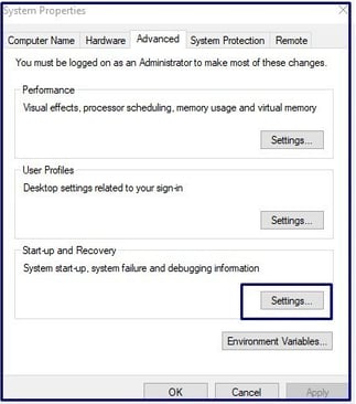 screen shot show advance tab
