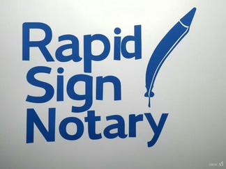 rapid sign notary logo