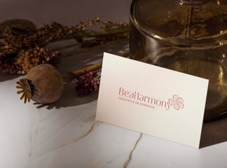 Design de la carte de visite de Beaharmony