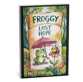 a froggy book with a froggy bookmarked froggy froggy frog