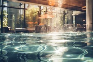 Indoor pools at an Addis Ababa hotel