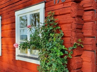 Pigments rouges peinture de falun suédoise, rouge clair sur bois vieilli