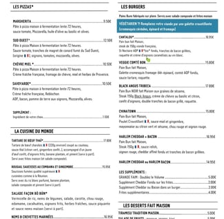 Menu à emporter L'Annexe Mauguio : burgers, pizzas, cuisine du monde, desserts maison