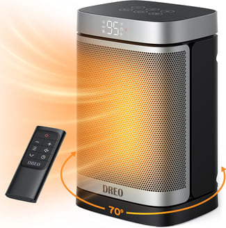 Space Heater, 1500W Portable Electric Heaters for Indoor Use, PTC Ceramic Heater for Office with Rem