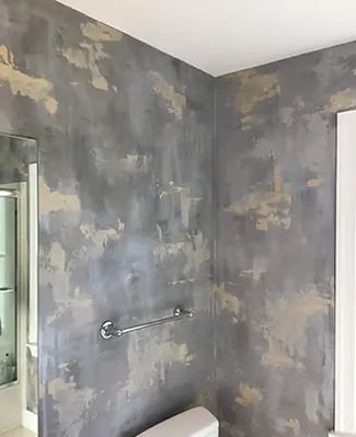 metallic and painted plaster wall finish by marcine in hillsborough nj