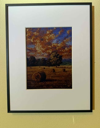 painted image on digital frame