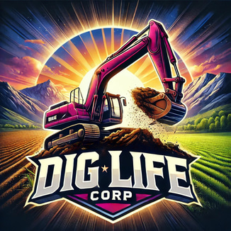 The dig life corp logo