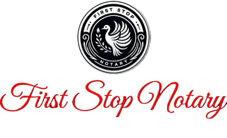 First Stop Notary logo