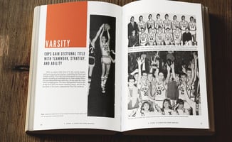 A spread of pages from the book Spencer Basketball: A History of Basketball at Spencer High School