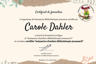 certificat formation bibliothérapie