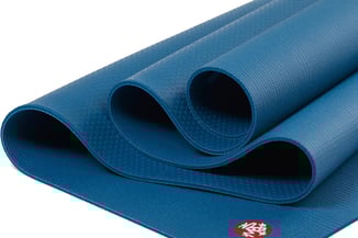 esterilla de yoga azul