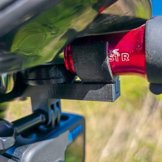 Under saddle mount with air tag mounted on the bike