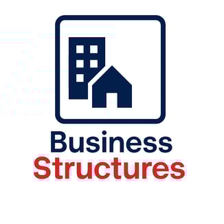 a business building with a building in the background