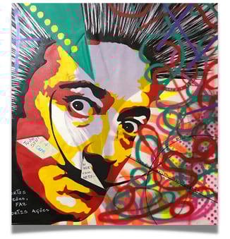 Com um estilo autêntico e distinto, as obras de Sérgio Astral capturam a essência da Pop-Art