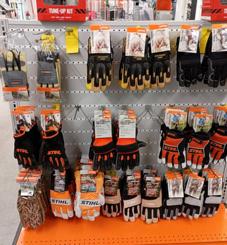 work gloves display