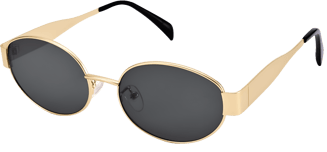 minimalistic retro small oval sunglasses
